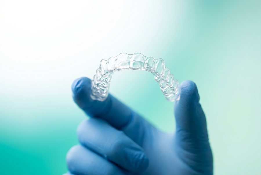 Clear Invisalign aligner